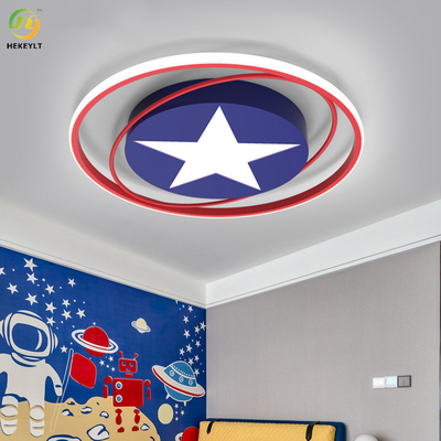 Creative Cartoon Spider-Man Eye Protection Led Ceiling Light For Bedroom Room Children'S Room