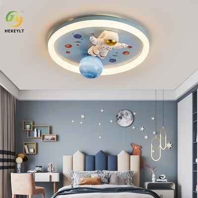 Creative Cartoon Astronaut Eye Protection Led Ceiling Light For Bedroom Room Children'S Room