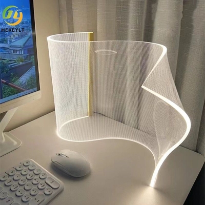 Postmodern Simple Special-Shaped Newspaper Floor Lamp Acrylic Floor Lamp For Bedroom Bedside Hotel Study