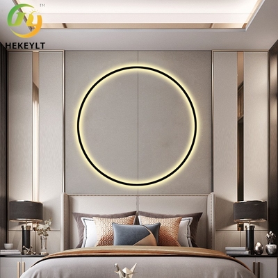Modern Simple LED Ring Wall Lamp For Bedroom Headboard Living Room Background