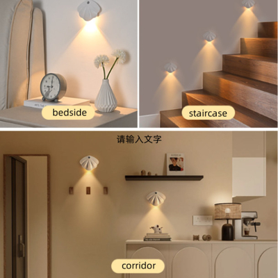 Intelligent Cable Free Magnetic Magnet Indoor Wall Light Charging Led Body Sensing Door Plate Light