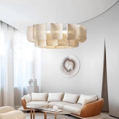 Nordic Modern Simple White Creative Acrylic LED Pendant Light For Living Room Bedroom