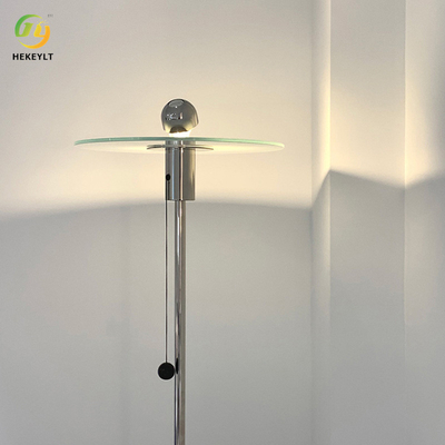 Nordic Simple LED Metal Floor Lamp Modern Bedroom Living Room Hotel Glass Lamp