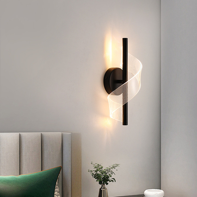 JYLIGHTING Modern Luxury Transparent Wall Light Acrylic Metal Wall Lamp For Staircase Corridor