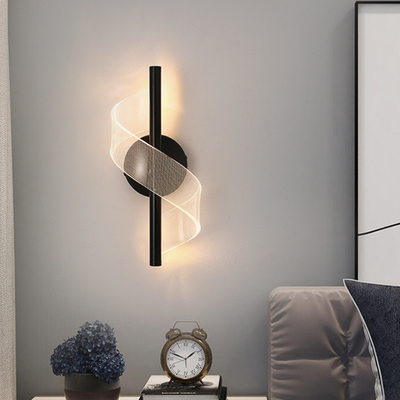 JYLIGHTING Modern Luxury Transparent Wall Light Acrylic Metal Wall Lamp For Staircase Corridor