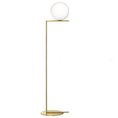 Nordic Modern Glass Bulb 200mm / 300mm Vertical Gold Floor Lamp