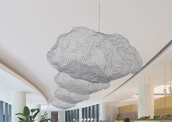 Iron Material 35cm 45cm 50cm Size Cloud Grid Modern Pendant Lamp