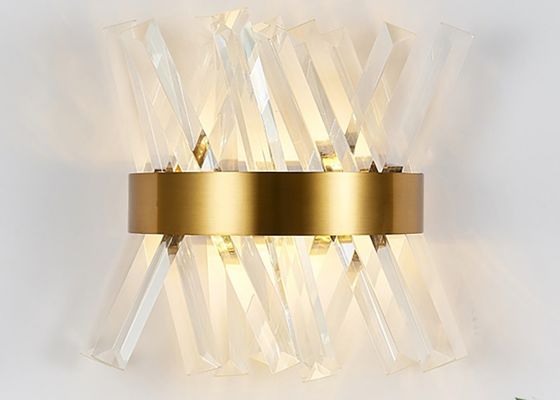 260V Gold Crystal Wall Lights
