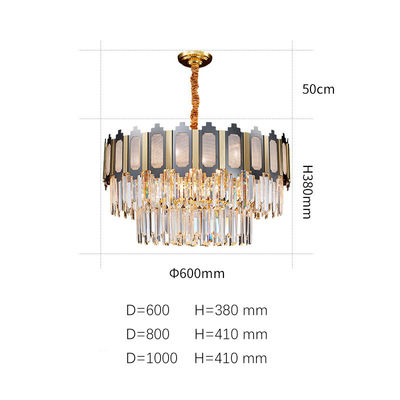new design Chandelier Modern Crystal pices Chandelier Lighting hanging LED Ceiling Light Fixture Pendant Lamp