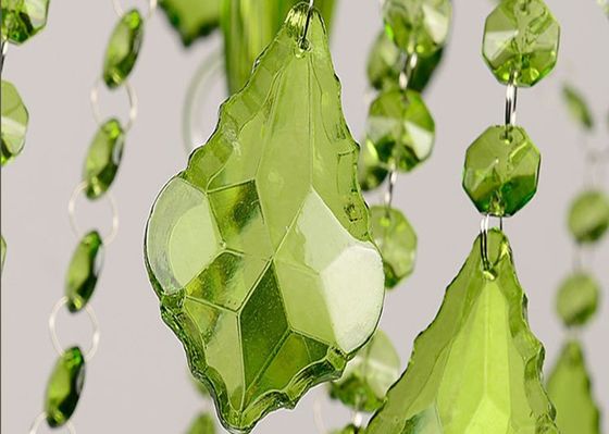 Suspended Green Color 40Watts Tree Shape Candle Style Chandelier