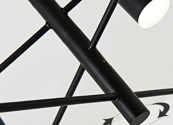 Metal Black Modern Pendant Light Led Chandelier Haning Lighting For Living Room