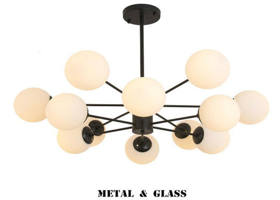 White chandelier glass modern pendant light for room decoration