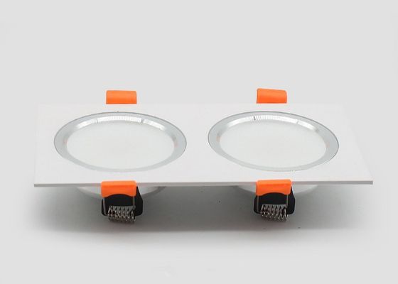 Double Head 3w / 5w / 7w Square Recessed 5730 LED Commercial Light