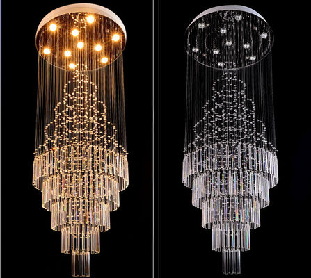 Modern Luxury Muti Size Crystal Hanging Lights For Hotel