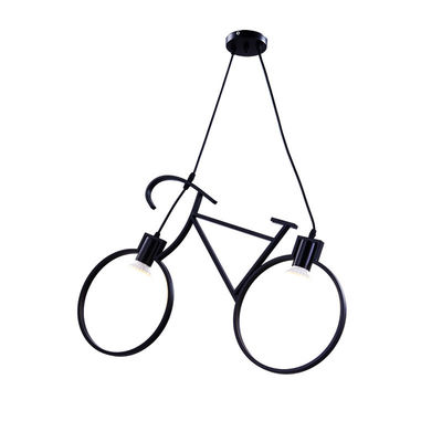 E27 White Black Bicycle Modern Iron Pendant Light Holder