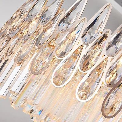 D50cm Crystal Clear Modern Pendant Light Decoration