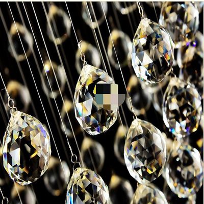 D50cm*H150cm Luxury Bead Curtains Crystal Pendant Light