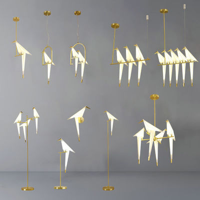 Energy Saving PaperCrane Bird Modern Wall Lamp For Living Room