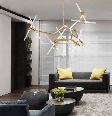 Rotate 360 Degree Aluminium G9 Ceiling Pendant Lighting For Living Room