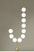 White Led Nordic Glass Ball Modern Pendant Light For Stairwell