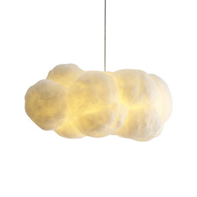 White Floating Cloud LED Modern Pendant Lights, Chandeliers For Living Room