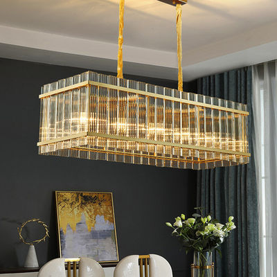 Nordic Ironwork Glass Chandeliers Postmodern Decorative Hanging Lamp
