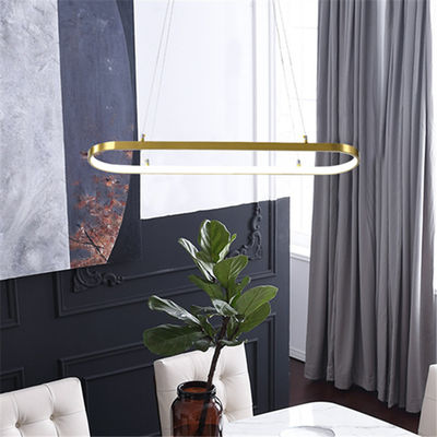 LED Aluminum+Acrylic hanging Golden sand Modern simple Pendant Light