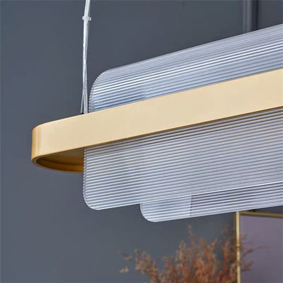 arched LED Golden sand Hardware Paint + Acrylic Modern Pendant Light
