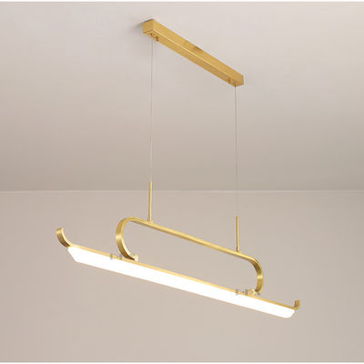 LED New Chinese sailboat type Copper color Copper +acrylic Modern Pendant Light