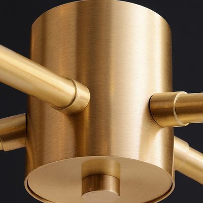 Conical Pure Copper Pendant Chandelier Modern G4 Light Source