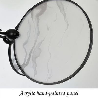 Bake Black Paint Spray Acrylic Pendant Light Modern Indoor Decoration