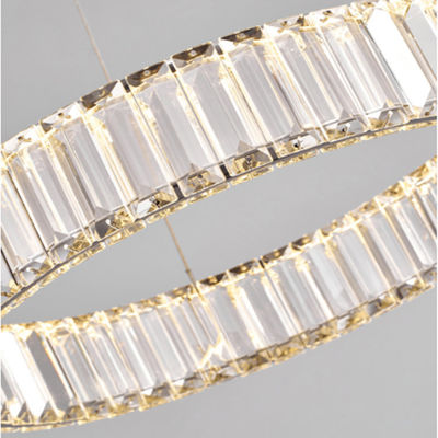Titanium Gold Crystal Modern Pendant Light 265v Residential Anti Corrosion