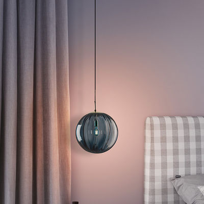 Glass Single Head Bedroom Modern Pendant Light G9 For Living Room