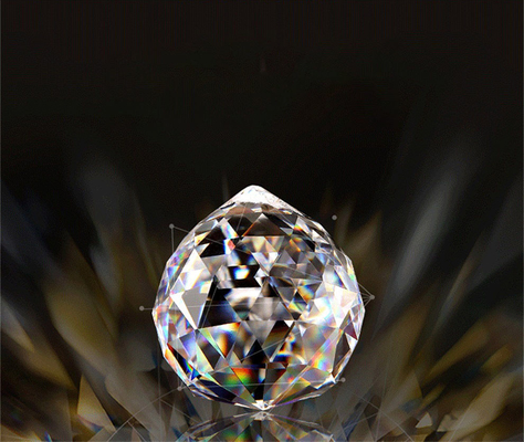 Decorative Bedroom Crystal Pendant Light Led Crystal Chandelier Length 800mm
