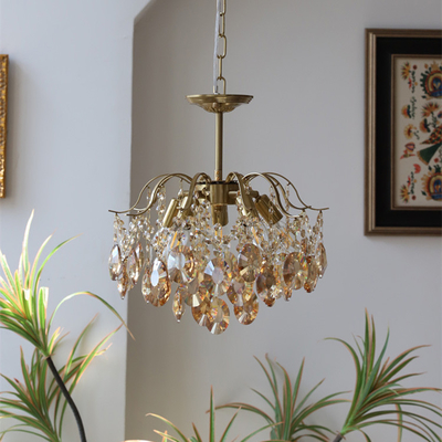 Home Decor Crystal Chandelier Pendant Light Luxury Romantic Bedroom Dining Living Room