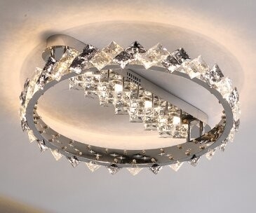 Beautiful Wedding Decor Design Luxury LED Ceiling Light Crystal Body modern style