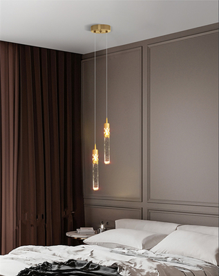 Living Dining Room Crystal Cube Pendant Light Luxury Decorative