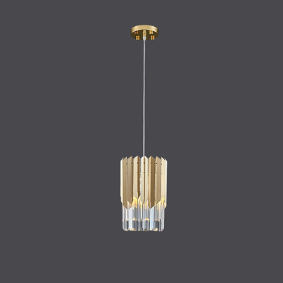 Luxury Interior Modern Gold And Crystal Pendant Light D200*H300mm