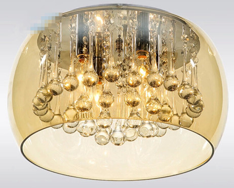 Indoor Living Room Modern Crystal Pendant Light Luxury Bright