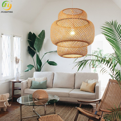 Nordic Bamboo Modern Pendant Light Home Indoor Decorative 85V