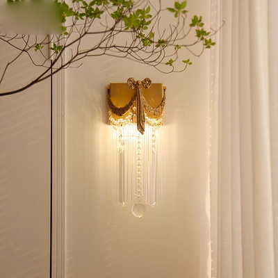 Fancy Creative Design Crystal Wall Lamp For Villa Interior
