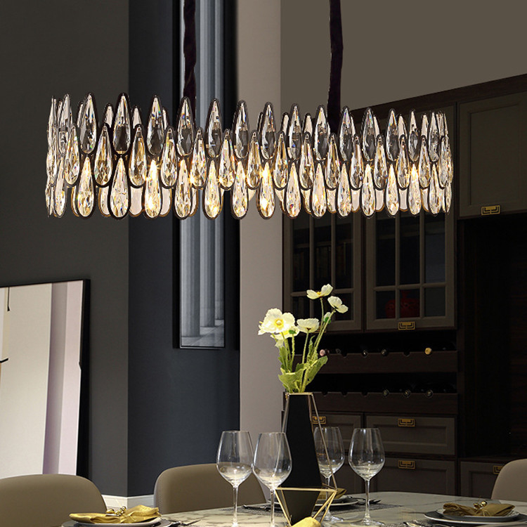 Art Luxury Style Postmodern Crystal Pendant Lamp ra80