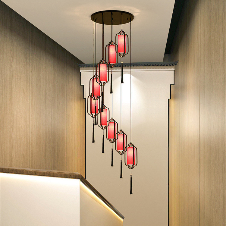 Iron Cloth Large Nodic Art Modern Pendant Light For Living Room