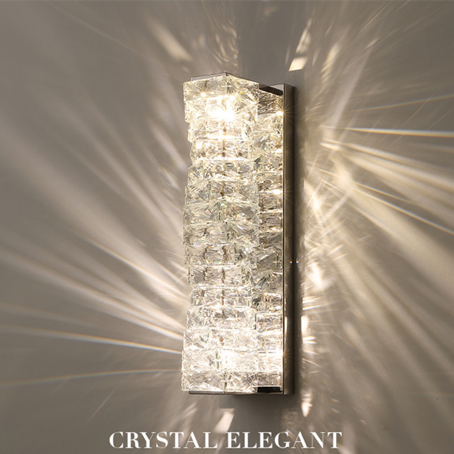 Artistic Indoor Modern Crystal Wall Lamp Living Room Decoration AC85V